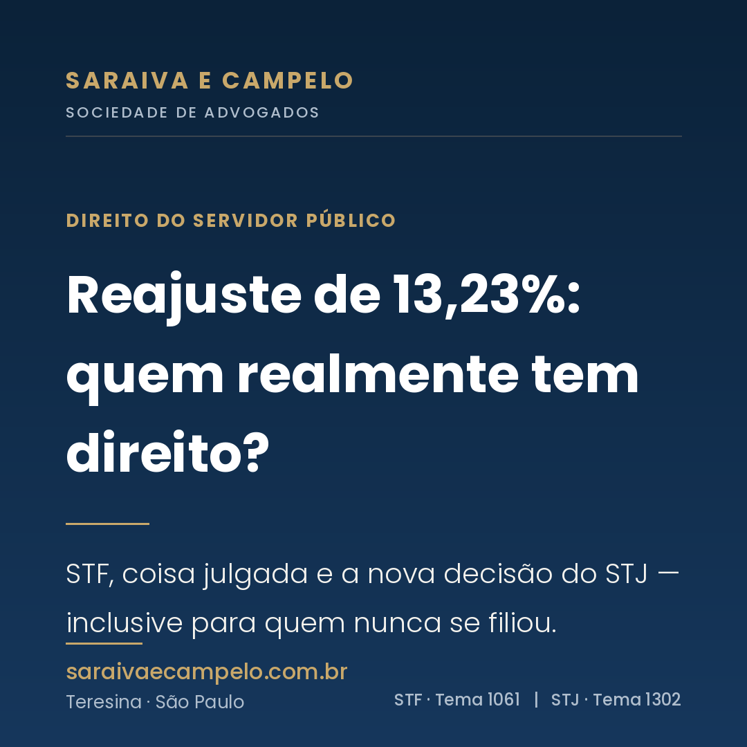 Reajuste de 13,23% do servidor federal: quem tem direito e o que mudou